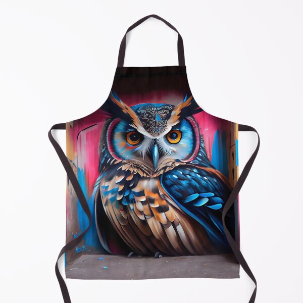 Item preview, Anamorphic Graffiti Mural of a Big Owl designed and sold by digitalbrosse.