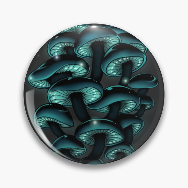 Item preview, Blue Glowing Mushrooms designed and sold by Cyberanth.