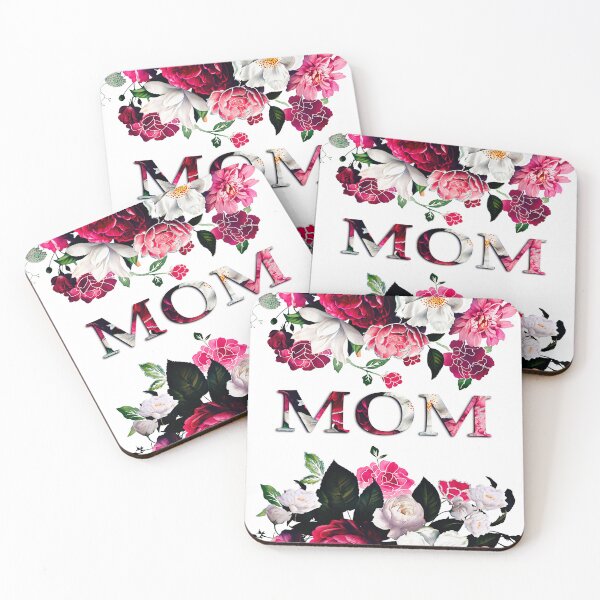 Aperçu de l'œuvre Maman rose roses et fleurs créée et vendue par Inktown.