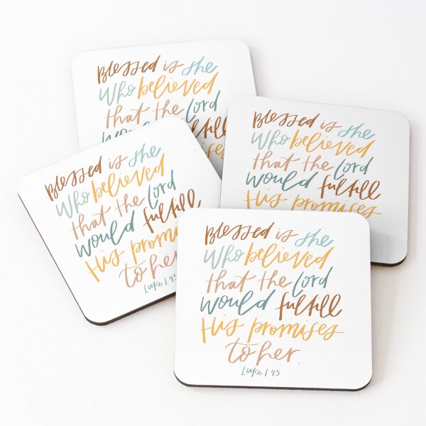 Item preview, Bible Verse | Luke 1:45 | Blessed is she who believed that the Lord would fulfill His promises to her | Christian designed and sold by seaniemendoza.