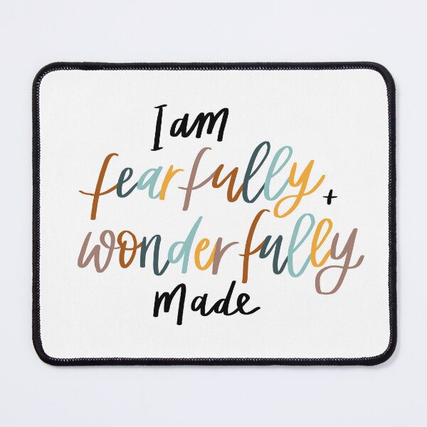 Item preview, I am fearfully and wonderfully made | Bible Verse | Christian designed and sold by seaniemendoza.