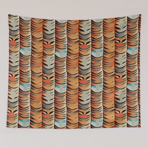 Item preview, Tiger pattern in lines designed and sold by YeKnot.