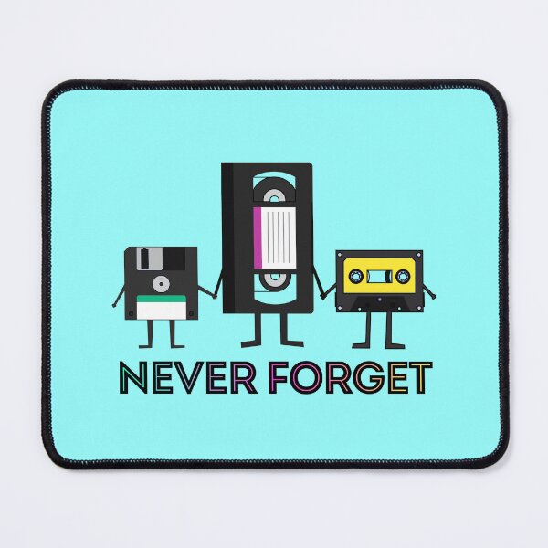 Item preview, Never Forget VHS Floppy Disk Tape Deck 1980s 80s Retro Nostalgia Millenial Throwback designed and sold by TocaLuna.