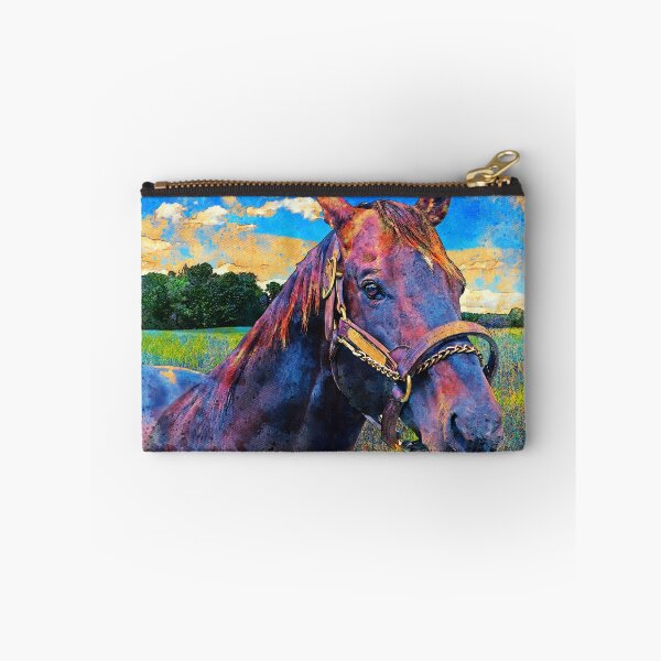 Item preview, Thoroughbred horse portrait – digital painting with vintage look designed and sold by NickoPrints.
