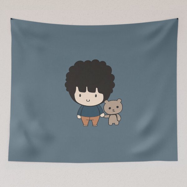 Item preview,  Cute Anime Character with Plush Toy designed and sold by LinearDimension.