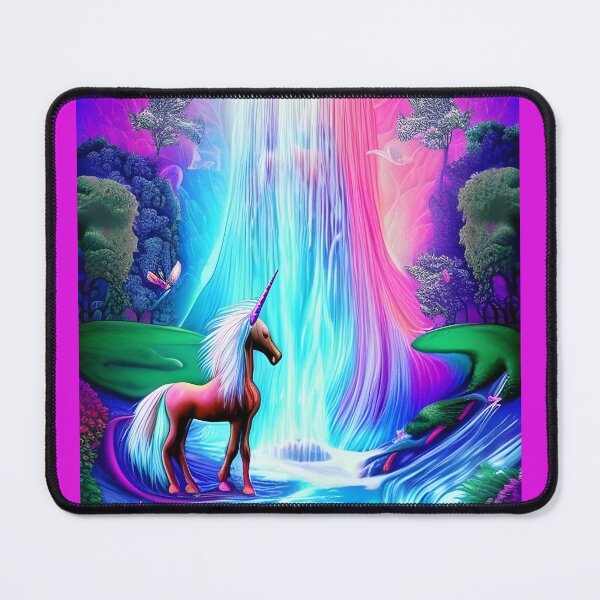 Item preview, Unicorn at Waterfall designed and sold by SyphaTechno.