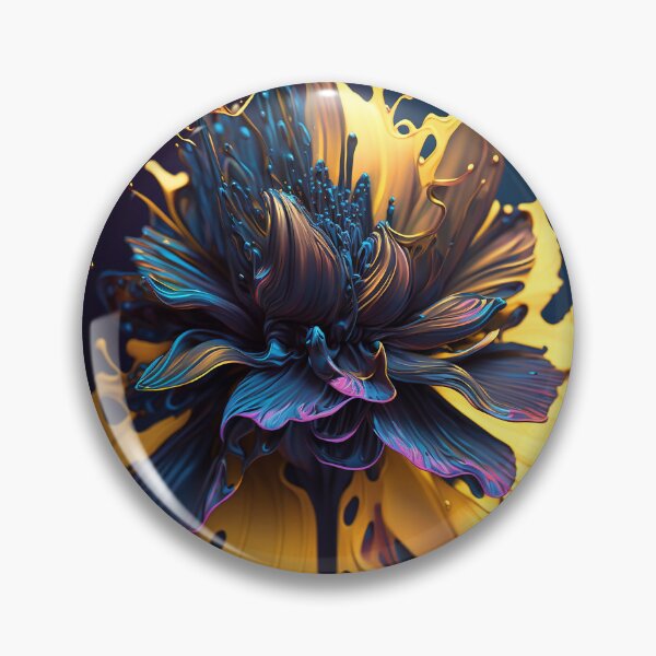 Artikelvorschau, Colorful Abstract Flower Art entworfen und verkauft von elnixart.