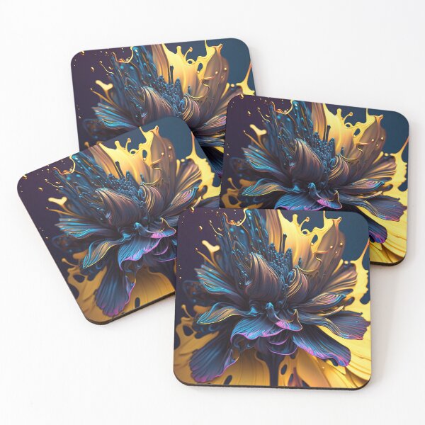 Item preview, Colorful Abstract Flower Art designed and sold by elnixart.