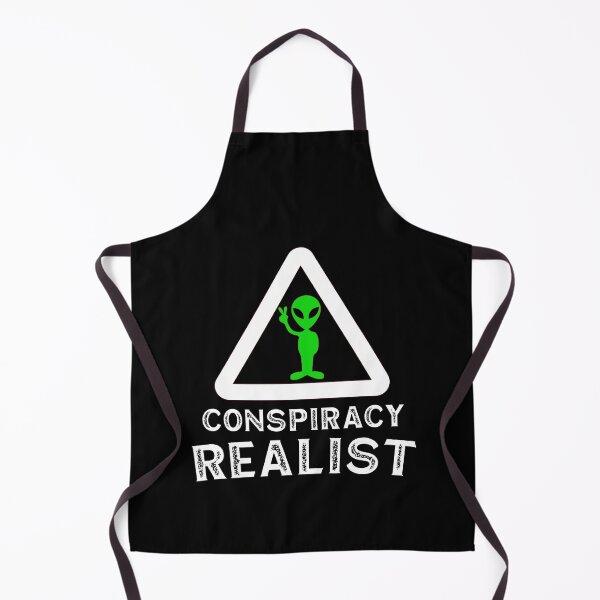 Item preview, Conspiracy Realist Sarcastic Warning Sign Funny Alien Conspiracy Theory designed and sold by SharpThreadZ.