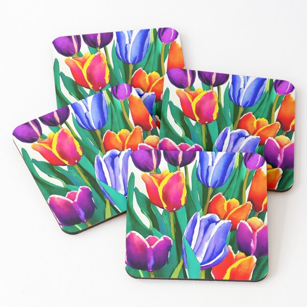 Artikelvorschau, Aquarell Tulpen entworfen und verkauft von SyphaTechno.