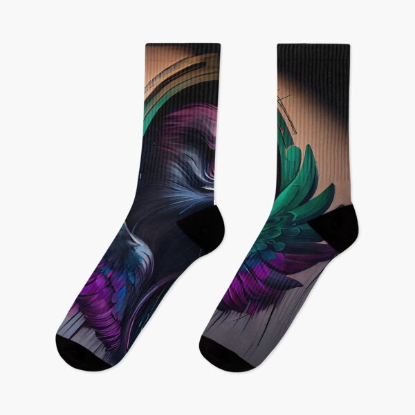 Item preview, Anamorphic Graffiti Mural of a Raven 2 designed and sold by digitalbrosse.