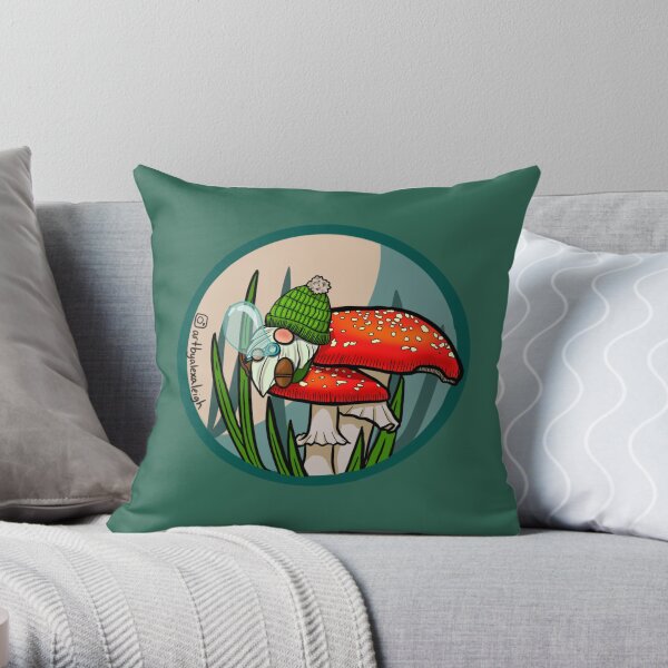Gnomely Throw Pillow