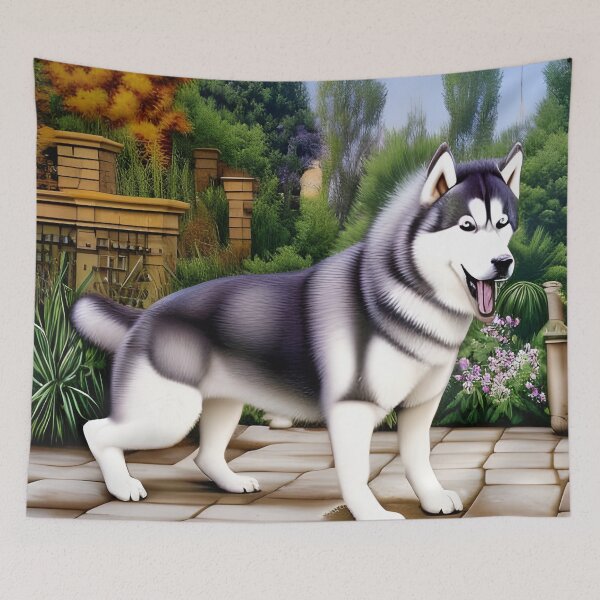 Aperçu de l'œuvre Ce husky est mon chien préféré. Maman Husky. Maman husky créée et vendue par Doggymadness.