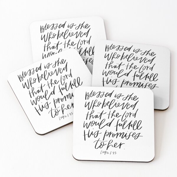 Item preview, Bible Verse | Luke 1:45 | Blessed is she who believed that the Lord would fulfill His promises to her | Christian designed and sold by seaniemendoza.