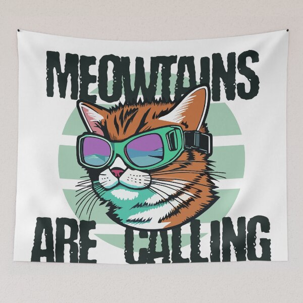 Item preview, Cat Cool Skiing Goggles, Meowtains Are Calling designed and sold by estudiopublik.
