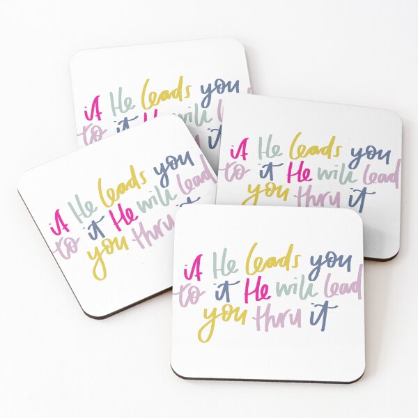 Item preview, if He leads you to it, He will lead you thru it | Christian | Faithful designed and sold by seaniemendoza.