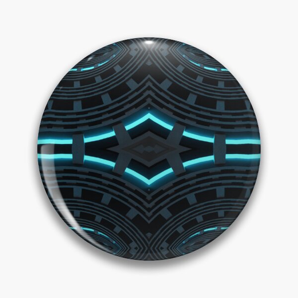 Item preview, Cyan light and alien grooves Kaleidoscope Pattern 4 designed and sold by Swabcraft.