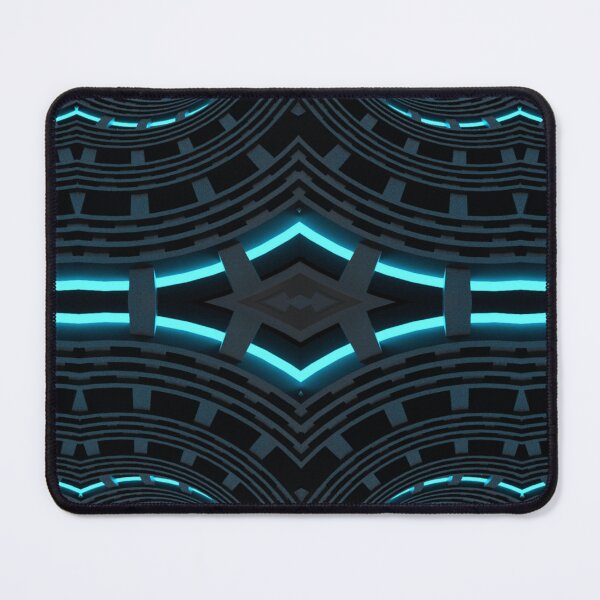 Item preview, Cyan light and alien grooves Kaleidoscope Pattern 4 designed and sold by Swabcraft.