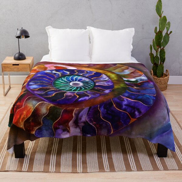 Item preview, Nautilus Dance VI colorful painterly abstract art designed and sold by Glimmersmith.