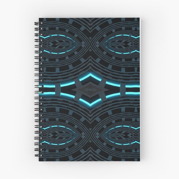Item preview, Cyan light and alien grooves Kaleidoscope Pattern 4 designed and sold by Swabcraft.