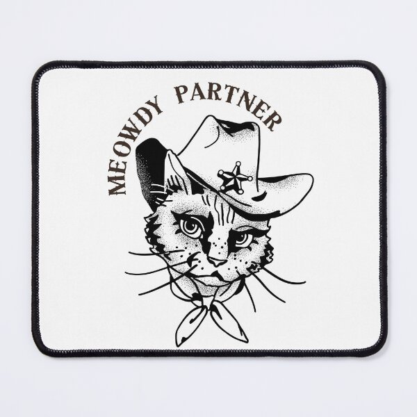 Item preview, Meowdy Partner, Sheriff Cat Cowboy designed and sold by juliaplusgents.
