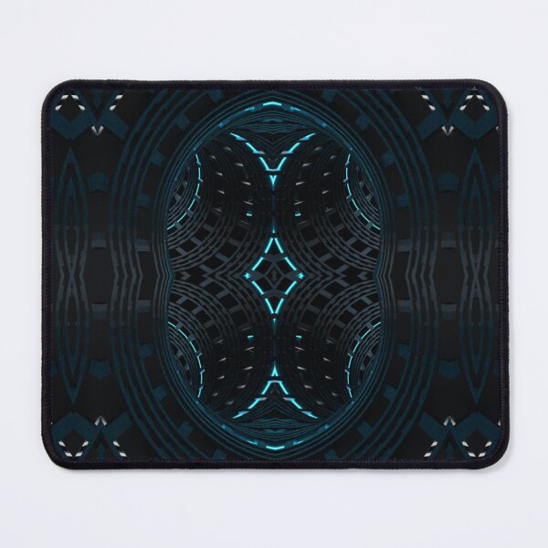 Item preview, Cyan light and alien grooves Kaleidoscope Pattern 6 designed and sold by Swabcraft.