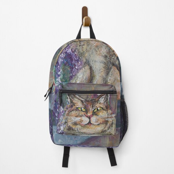 Item preview, Acrylic picture of a cat in front of the house designed and sold by Sansaranna.