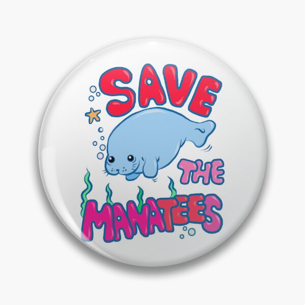 Item preview, Save the manatees kawai sticker designed and sold by tqueen.