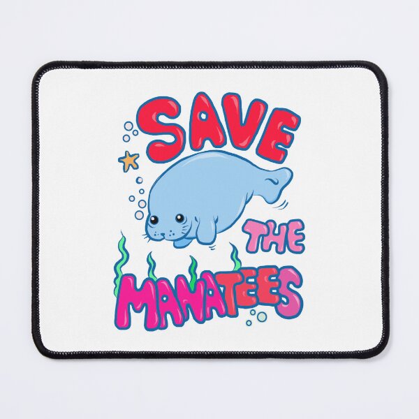 Item preview, Save the manatees kawai sticker designed and sold by tqueen.
