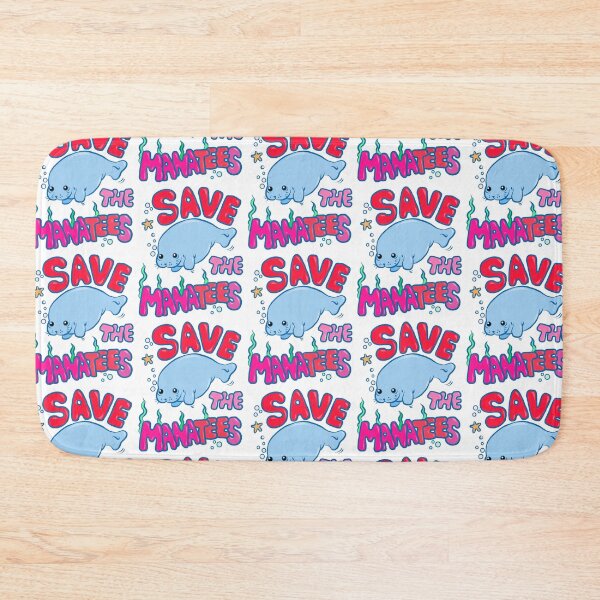 Item preview, Save the manatees kawai sticker designed and sold by tqueen.