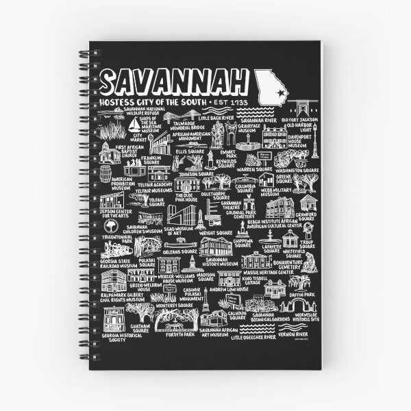 Item preview, Savannah Georgia Map Art designed and sold by fiberandgloss.