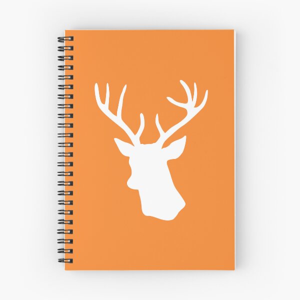 Item preview, Orange Stag Deer Head Silhouette - Reindeer designed and sold by inspirationzgal.