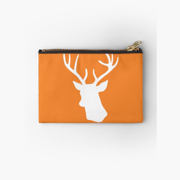 Item preview, Orange Stag Deer Head Silhouette - Reindeer designed and sold by inspirationzgal.