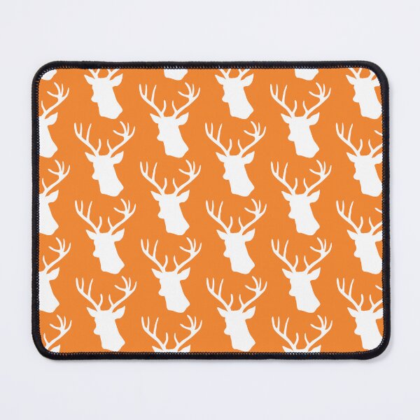 Item preview, Orange Stag Deer Head Silhouette - Reindeer designed and sold by inspirationzgal.