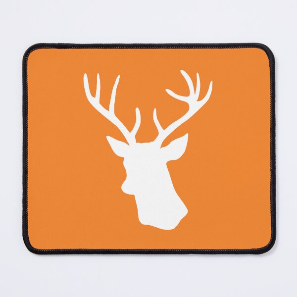 Item preview, Orange Deer Head Silhouette - Reindeer Stag designed and sold by inspirationzgal.