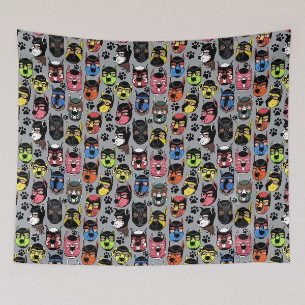 Item preview, Puppies on grey designed and sold by RobskiArt.