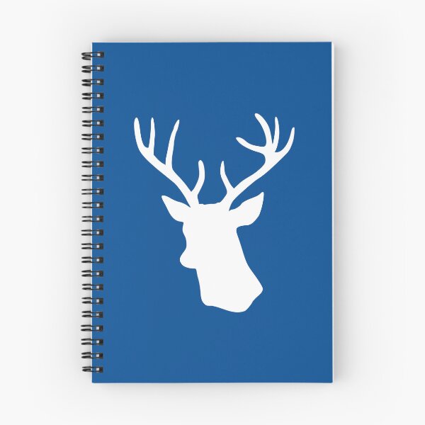Item preview, Navy Blue Stag Deer Head Silhouette - Dark Blue Reindeer designed and sold by inspirationzgal.