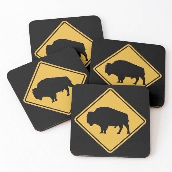 Item preview, Bison Buffalo Road Sign designed and sold by GEEK-FACTORY-EU.