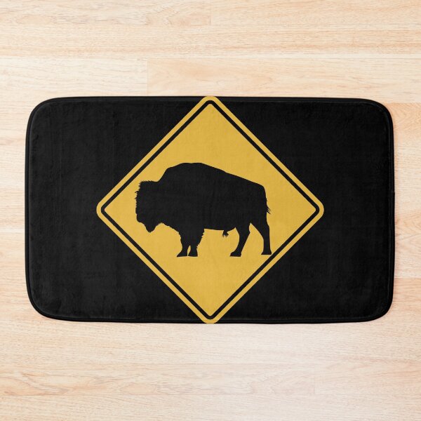 Item preview, Bison Buffalo Road Sign designed and sold by GEEK-FACTORY-EU.