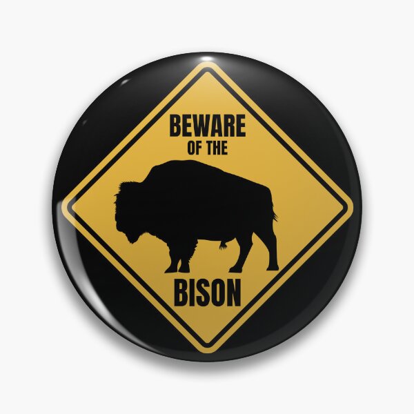 Item preview, Bison Buffalo Road Sign designed and sold by GEEK-FACTORY-EU.