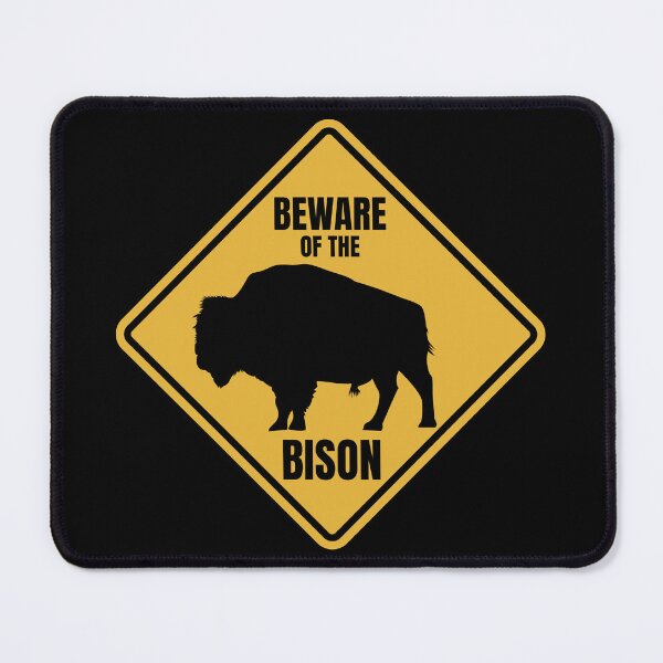 Item preview, Bison Buffalo Road Sign designed and sold by GEEK-FACTORY-EU.