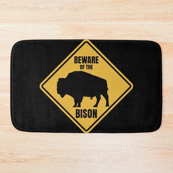 Item preview, Bison Buffalo Road Sign designed and sold by GEEK-FACTORY-EU.