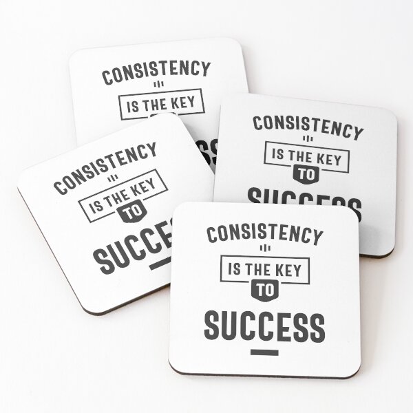 Item preview, Consistency is The Key To Success - Inspirational Quote designed and sold by cidolopez.
