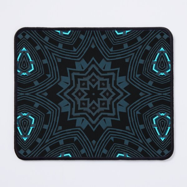 Item preview, Cyan light and alien grooves Kaleidoscope Pattern 21 designed and sold by Swabcraft.
