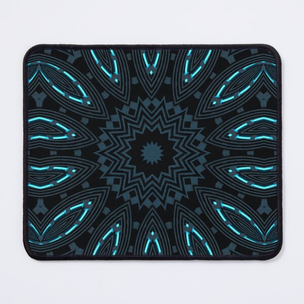 Item preview, Cyan light and alien grooves Kaleidoscope Pattern 22 designed and sold by Swabcraft.