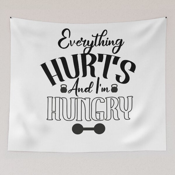 Item preview, Everything Hurts And I'm Hungry designed and sold by louzaartist.