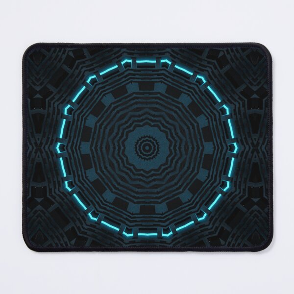 Item preview, Cyan light and alien grooves Kaleidoscope Pattern 23 designed and sold by Swabcraft.
