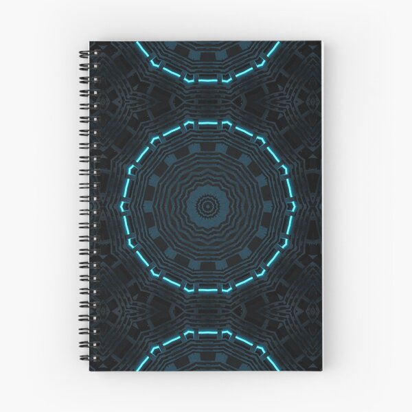 Item preview, Cyan light and alien grooves Kaleidoscope Pattern 23 designed and sold by Swabcraft.