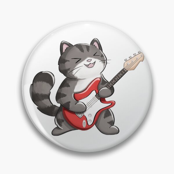 Item preview, Guitarist Cat designed and sold by Meowrye.