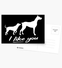 Hunde - Ich mag dich Postkarten